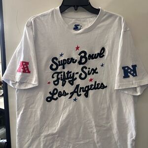 Starter Michael Strahan MSX Super Bowl 56 Los Angeles Rams T Shirt XL Fits L